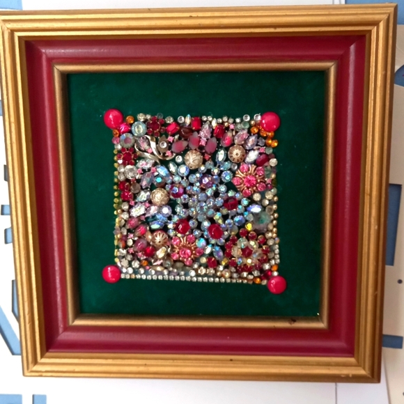 Vintage Other - Vintage Homemade Costume Jewelery Art